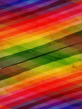 vintage background with multicolored rainbow rhombuses, diaper pattern