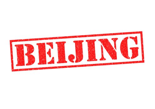 BEIJING Rubber Stamp over a white background.
