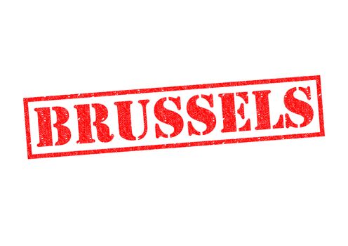 BRIUSSELS Rubber Stamp over a white background.