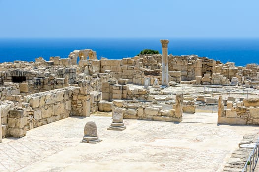 Ruins of ancient town Kourion on Cyprus
