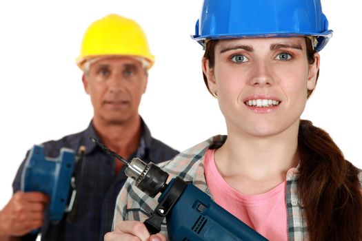 Male and female laborers