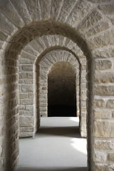architecture bows entrance of old monument