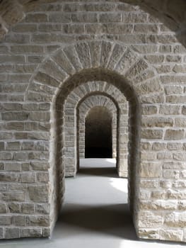 architecture bows entrance of old monument