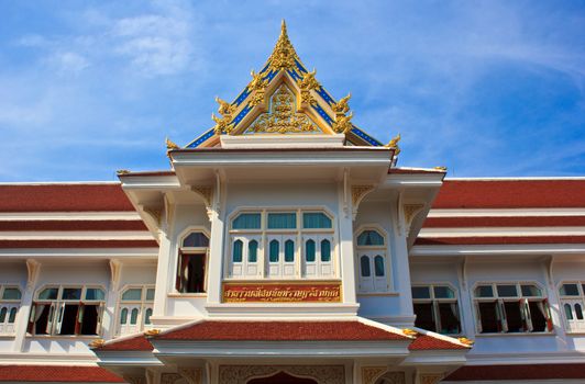 ubosot in Temple of The Wat Rhai Pa, Trat, Thailand