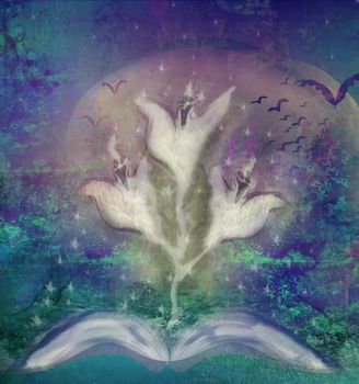 story book with ghost stories