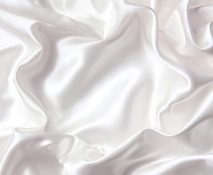 Smooth elegant white silk can use as wedding background 