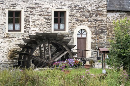 water mill in the belgium city mortehan near bertrix