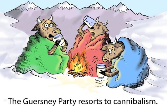The Guersney Party resorts to cannibalism.