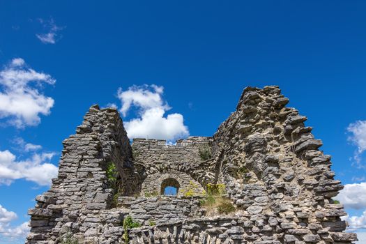 Medieval stone ruins on the island of Gotland, Sweden.