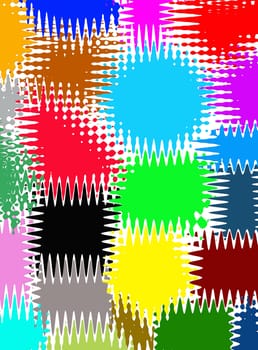 Illustration of abstract background of multicolor patch