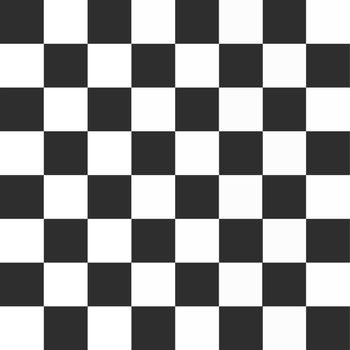image of usual black and white chess-board