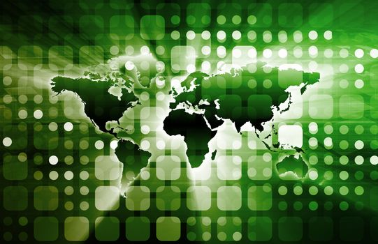 Technology Concept with a Data Information Online
