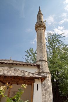 Minaret in Mostar, Bosnia Hercegovina
