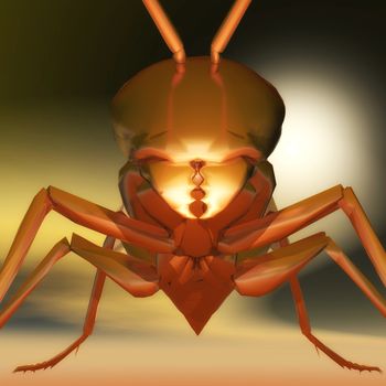 Digital Illustration of a Wasp