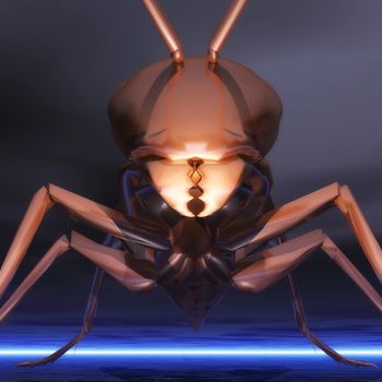 Digital Illustration of a Wasp