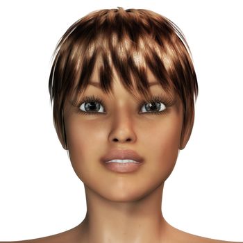 Digital Illustration of a female Face