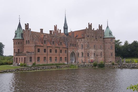 The renaissance castle of Egeskov in the island of Funen, Denmark