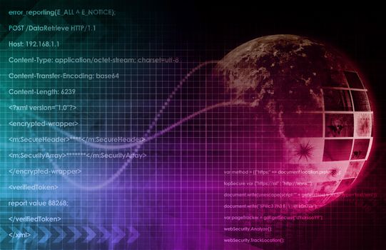 Technology Background as a Digital Abstract Art