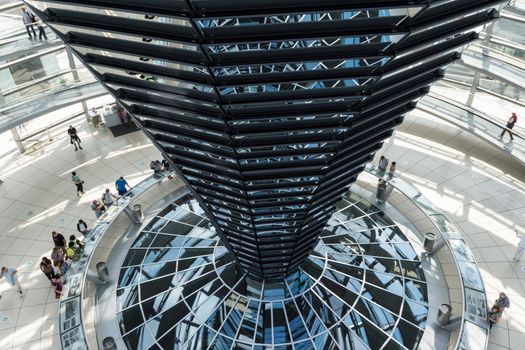 The Reichstag in Berlin with the German Bundestag and the famous glass dome