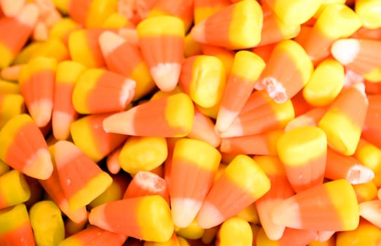 seasonal candy corn for Halloween