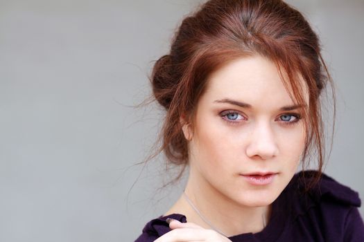 Portrait of young sad woman