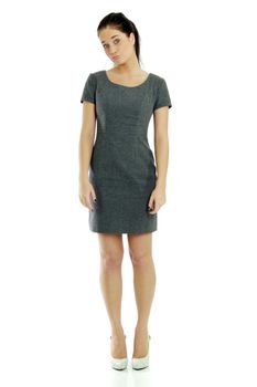 Full length of a beautiful young lady in dress
