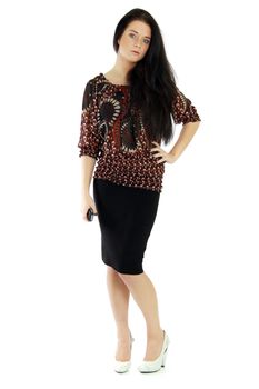 Full length of a beautiful young lady in dress