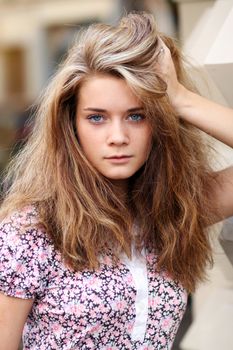 Beautiful young woman. Outdoor portrait
