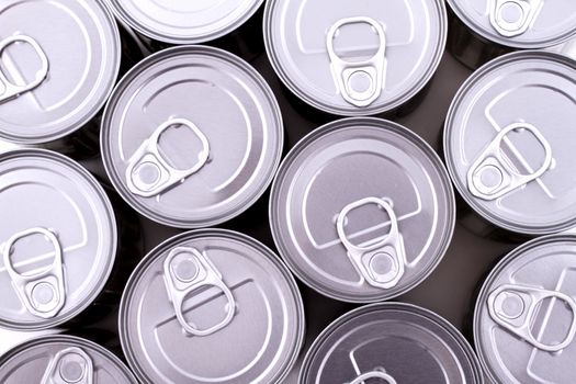 A group of cans background
