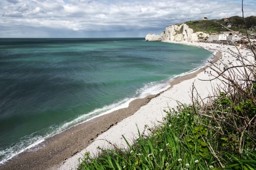 Etretat on the Upper Normandy coast in the North of France