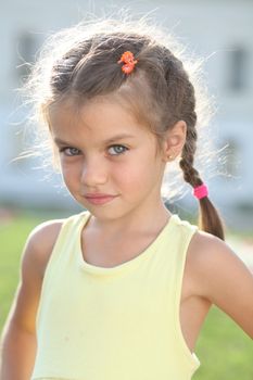 Portrait of a happy little girl