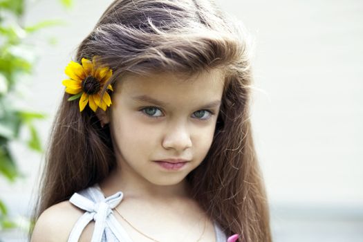 Portrait of beautiful little girl