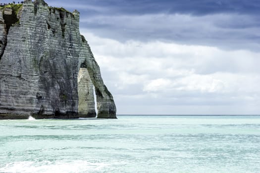 Etretat on the Upper Normandy coast in the North of France.