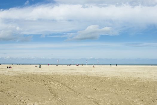 Northern France seashore in spring