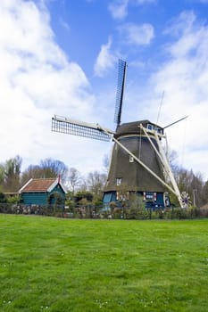 traditional dutch windmill, the Netherlands