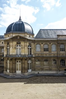 Courtyard of Archives Nationales Main Building in Paris, France