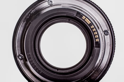 An isolateded image of a lens on a white background