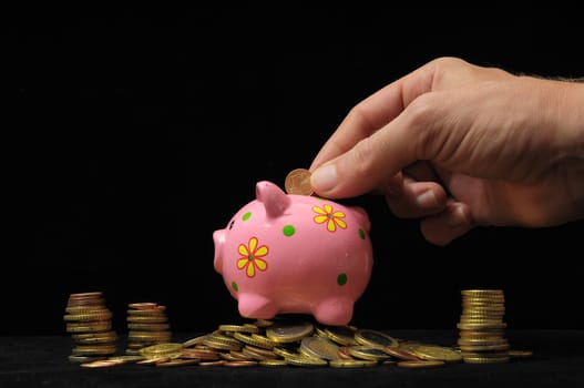 Save Money with One Pink Pig Piggy Bank