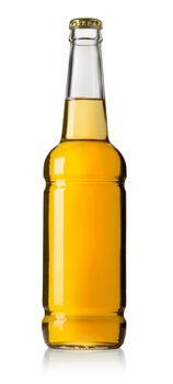 bottle of beer isolated on white. With clipping path
