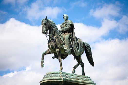 Statue of King John of Saxony in Dresden, Germany