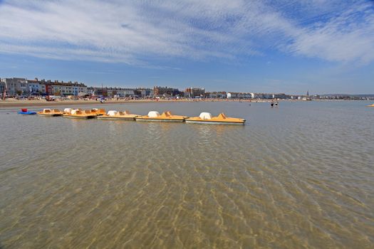 Weymouth beach Dorsets South coast in England UK Europe