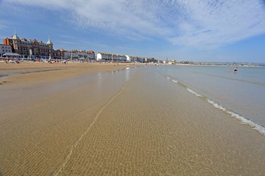 Weymouth beach Dorsets South coast in England UK Europe