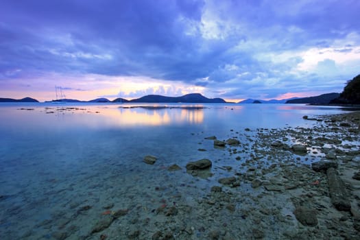 Rawi Bay Sunset Cape Panwa Phuket Thailand Asia