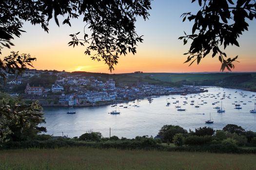 Salcombe Estuary Sunset South Hams South Devon England UK