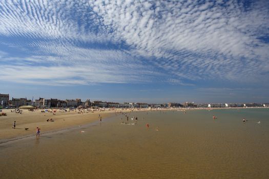 Weymouth beach Dorsets South coast in England UK Europe