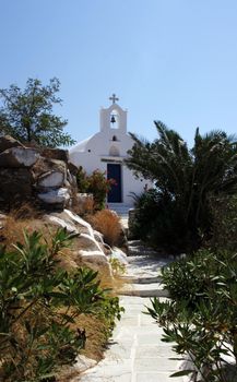 Ios church in Greece. Typical holiday destination