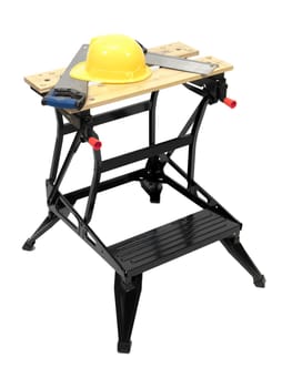 A work bench isolated against a white background