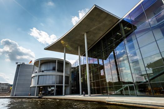 German Chancellery (Bundeskanzleramt) Building near Reichstag in Berlin, Germany