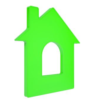 House icon. Isolated render on a white background