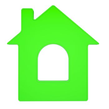 House icon. Isolated render on a white background